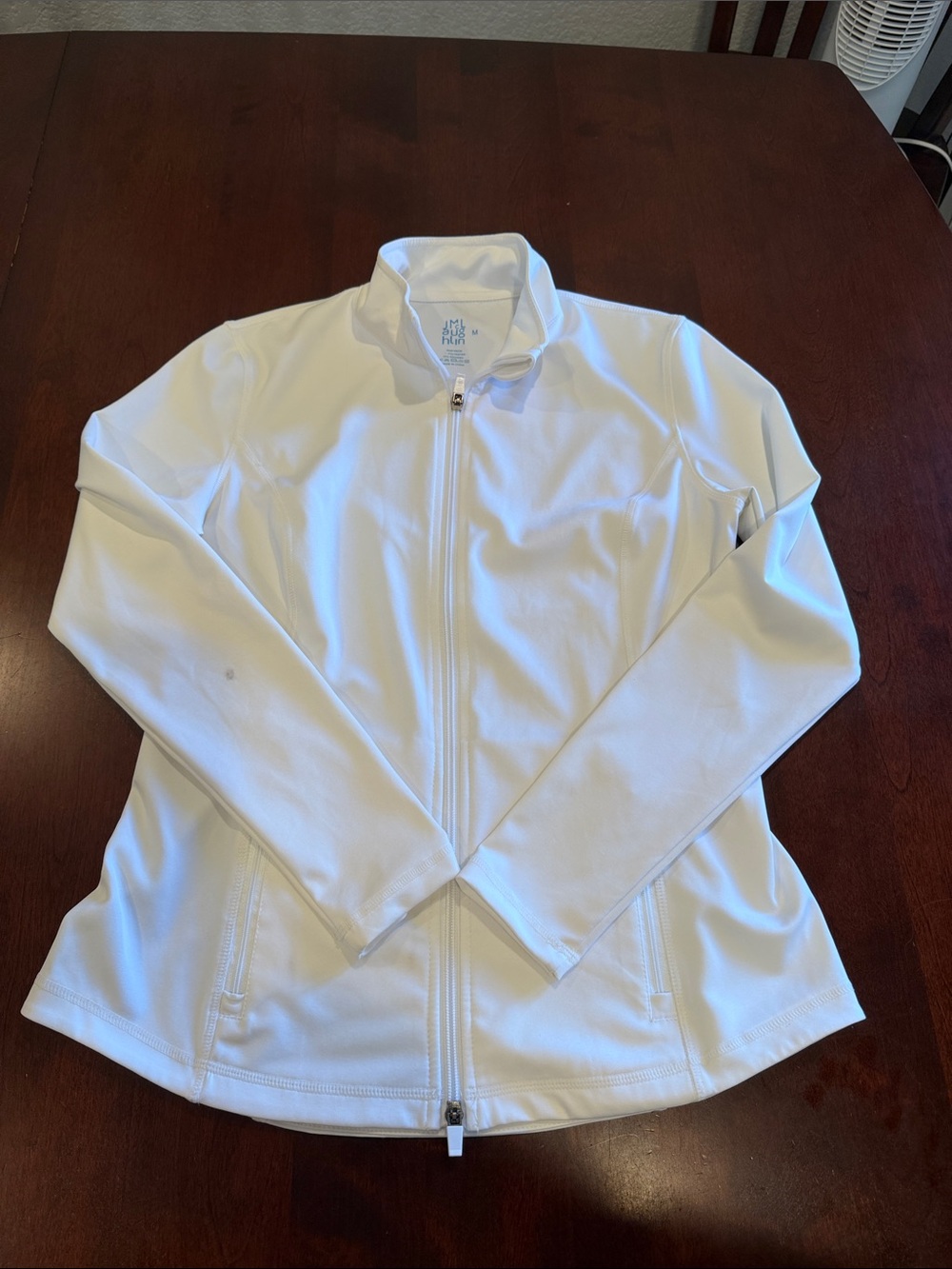 J mclaughlin Billie zip up white and ready for fall size M
